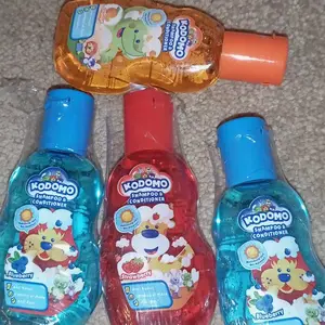 4PCS MIX KODOMO 45ml Shampoo & Conditioner Gel | Shampo Anak Balita | BPOM Perawatan Bayi