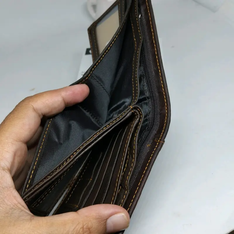 Dompet Pria Kulit Sapi Import Model 3 Dimensi dengan Kartu 4