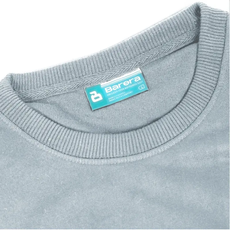 Barera Sweater Crewneck Cozyterry Abu Misty Unisex Basic Nyaman Pria Wanita 5