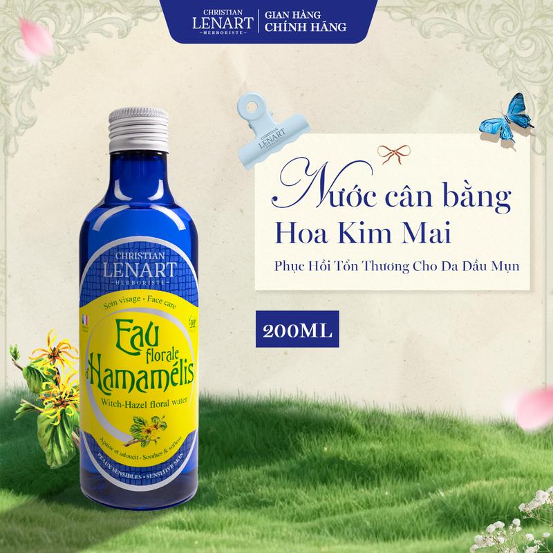 Christian Lenart Toner Hoa Kim Mai d' Hamamélis 200ml - Nước Cân Bằng Cấp Ẩm Thiên Nhiên Cho Da Dầu Mụn & Nhạy Cảm