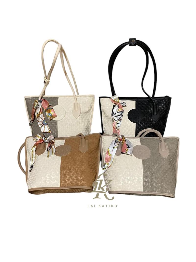 Product Introduction of [Beli lokal] Lk. Simponi totebag Wanita casual Durable Chic tas tote bag whits bagkerja tote  bag serbaguna sage 11