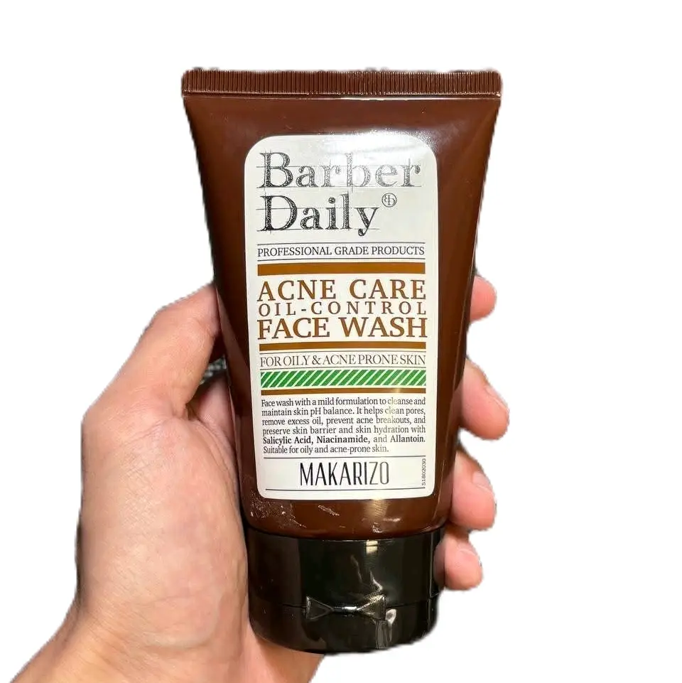 [READY STOCK] Barber Daily Acne Care & Oil Control Face Wash 100 mL / Membersihkan Wajah / Cleanser Muka viral gentle