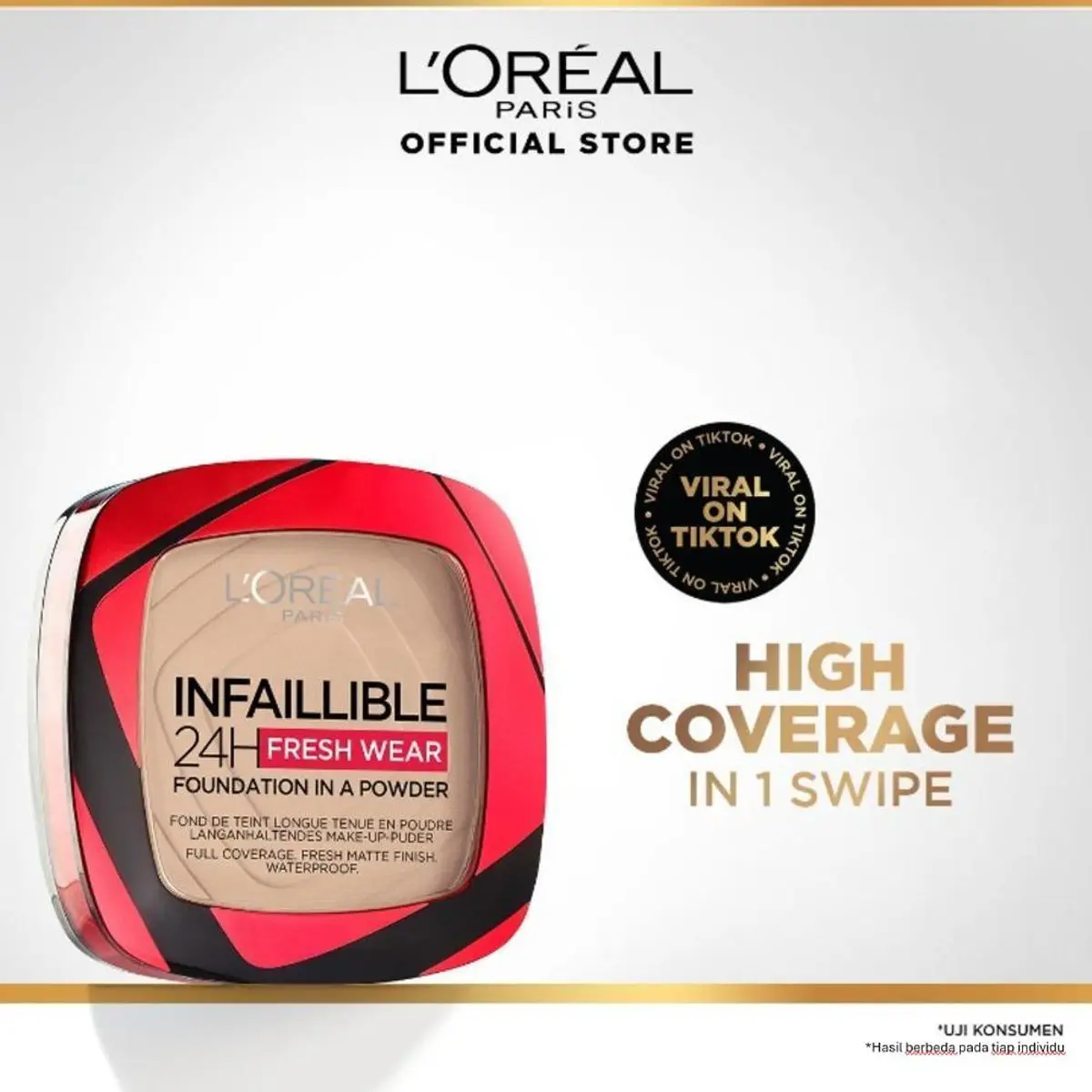 [BANTING HARGA] L'Oreal Paris Infallible 24H Fresh Wear Powder Foundation