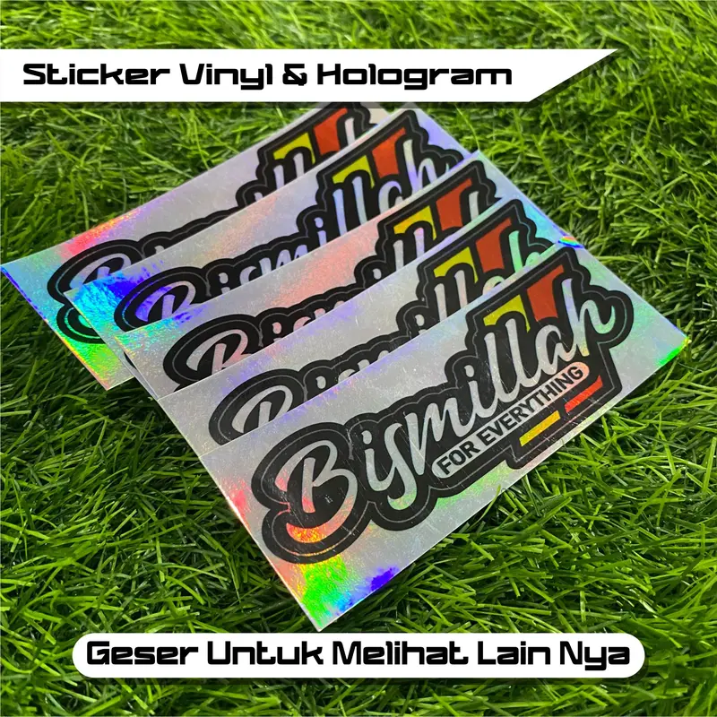 Sticker Racing Vinyl & Hologram Stiker Motor Viral Bijian MURAH SR.02 Motorcycle sticker  uma 1