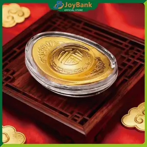 5PCS Dekorasi Yuan Bao Pajangan Uang Yen Pao Untuk Ditempatkan di Meja Kantor sebagai Ornamen Feng Shui dan Menarik Kekayaan, Cocok untuk Berbagai Festival Hiasan