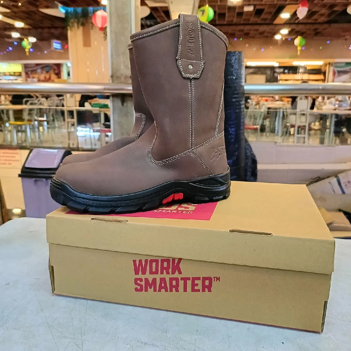 Sepatu Safety Aetos Lithium Original Warna Mocca