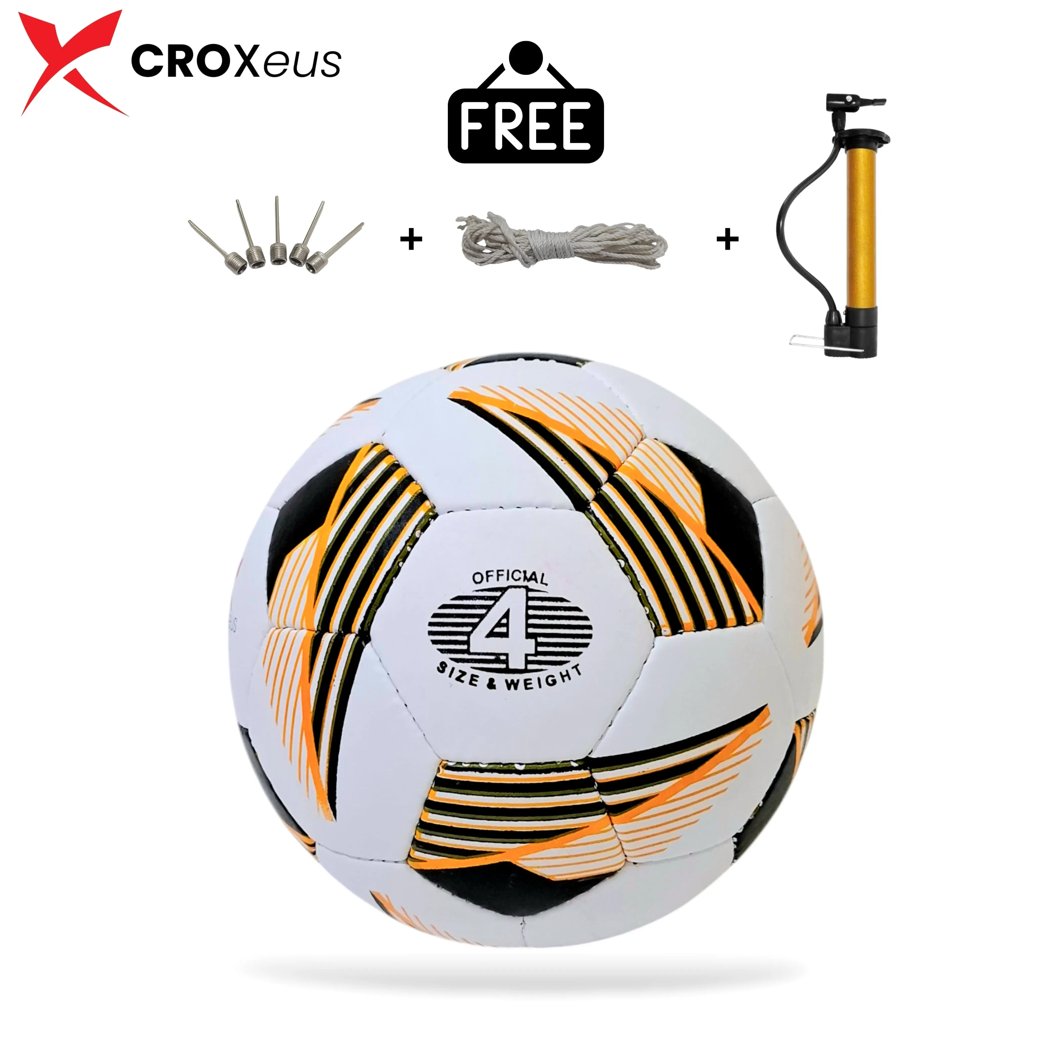 CROXEUS BOLA SEPAK BOLA SIZE 4 TERMURAH BOLA SEPAK KULIT PU OUTDOOR ANAK TERBARU BISA COD Ball