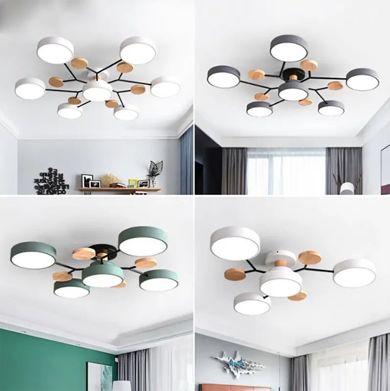 【Ready Stock】Lampu Gantung 3 Warna Lampu plafon LED Lampu Plafon Lampu Gantung Modern LED Baru Minimalis Ceiling Light Ruang Tamu Dapur Hias Lampu Lampu Plafon Lampu Ruang Tamu Sederhana 1