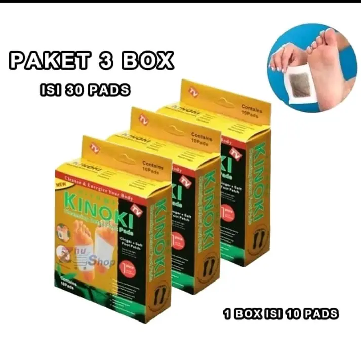 Kinoki Koyo Kaki 3Box 30pcs Koyo Kaki Detox Racun Dalam Tubuh Saat Tidur