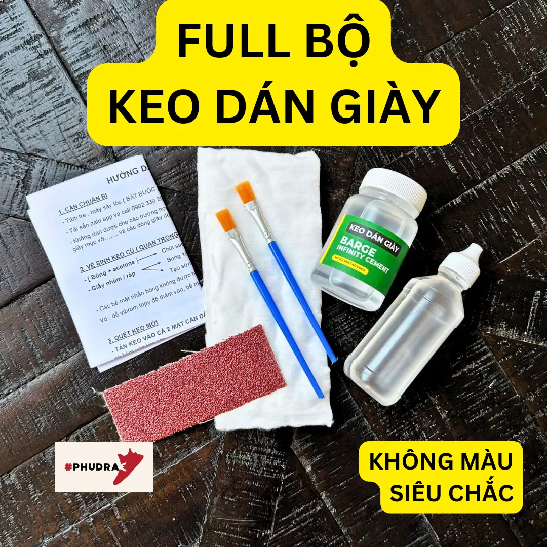 Bộ Keo Dán Giày 6 Trong 1 - Barge Infinity Cement - Siêu Bền, Trong Suốt, An Toàn,...