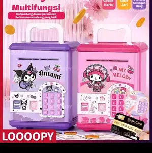 Celengan mainan ATM brankas gesek untuk mainan anak anak