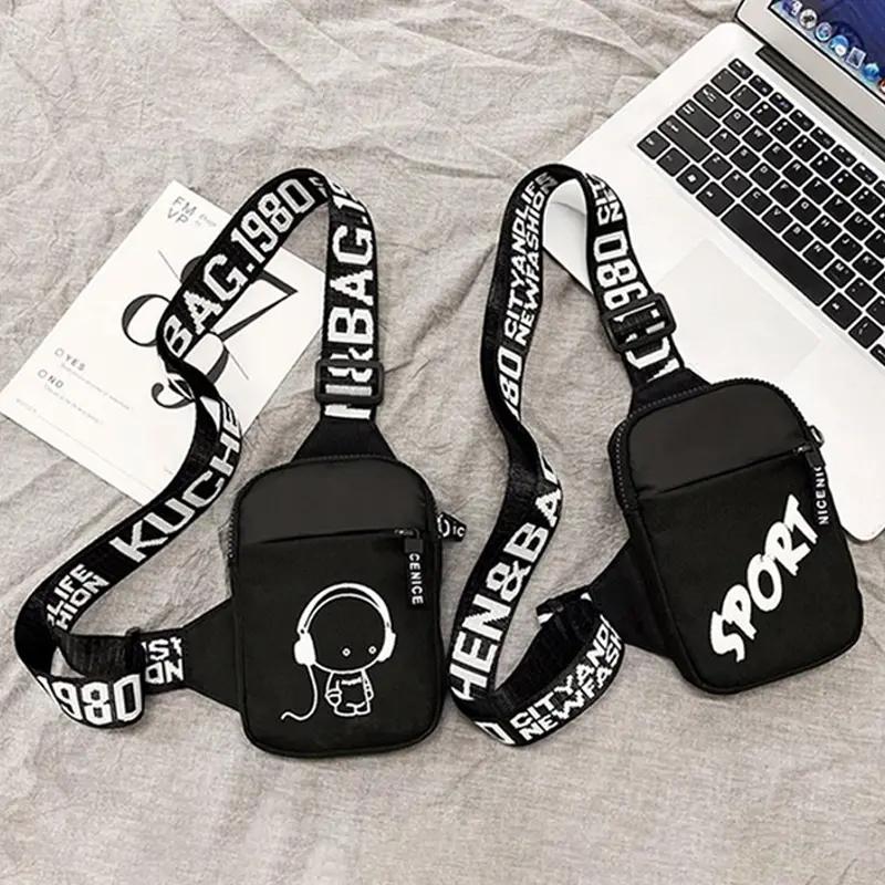 Đàn ông a's xu hướng túi vai người đưa tin nhỏ không thấm nước túi hình vuông crossbody túi cho người đàn ông sacoche homme