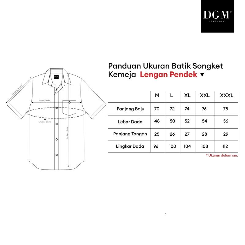 Product Introduction of DGM Kemeja Batik Pria Lengan Pendek Batik Songket 005 A 0