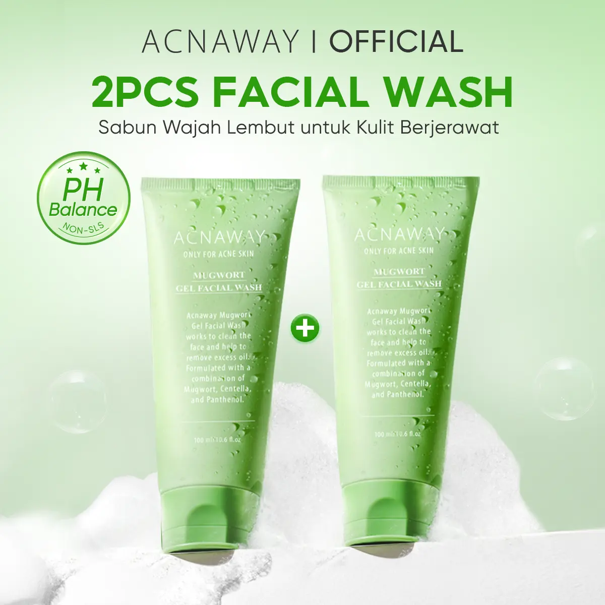 2pcs Face Wash