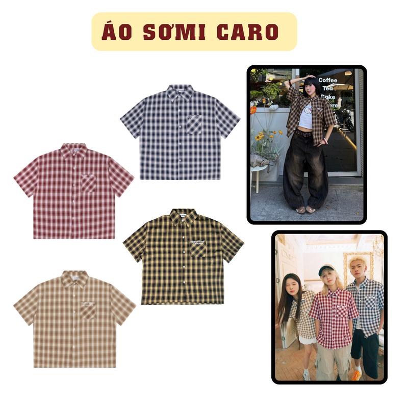 SAIGONESE Áo sơ mi caro form boxy kẻ sọc trendy Unisex cho nam nữ phong cách thời trang mới mẻ dễ phối đồ thoải mái linh hoạt khi di chuyển