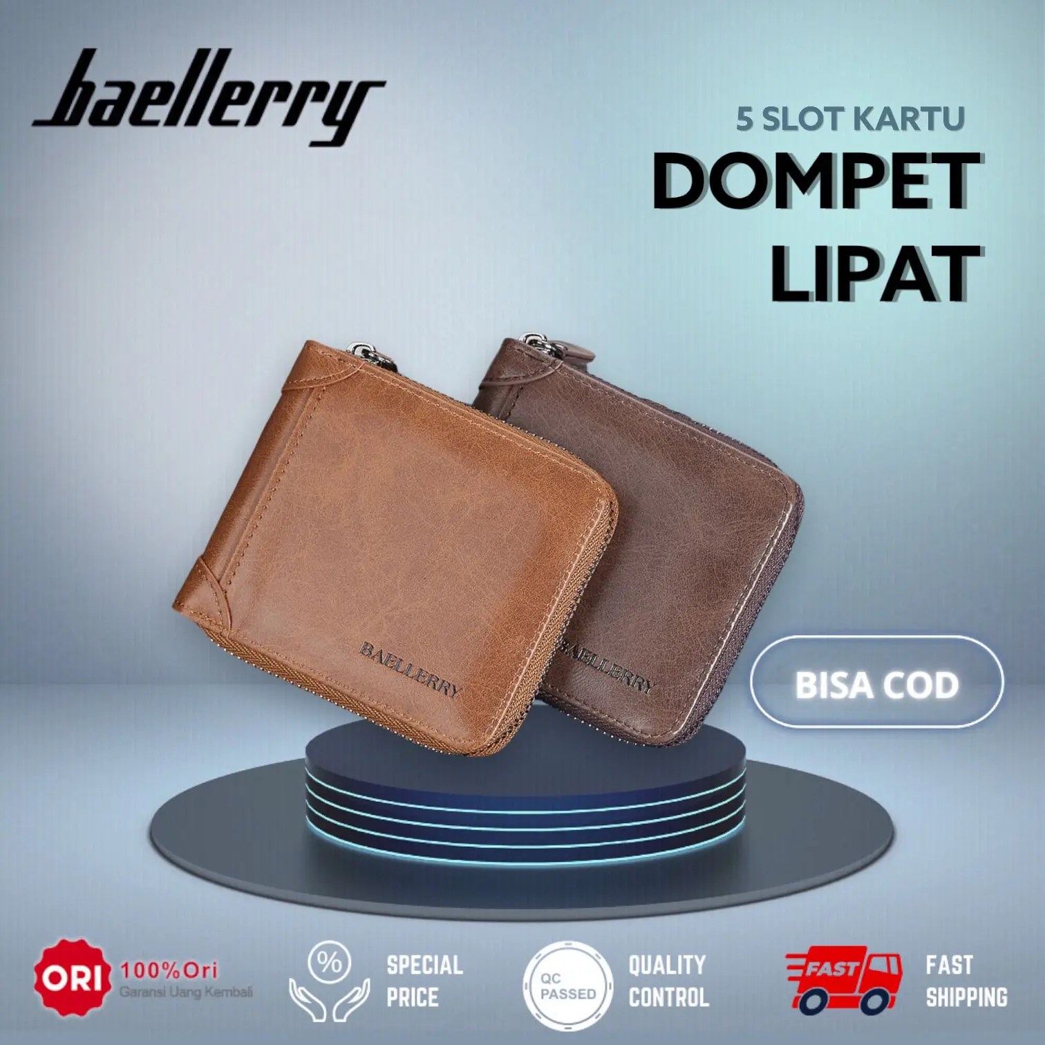 Dompet Pendek Pria Kulit BAELLERRY D3125