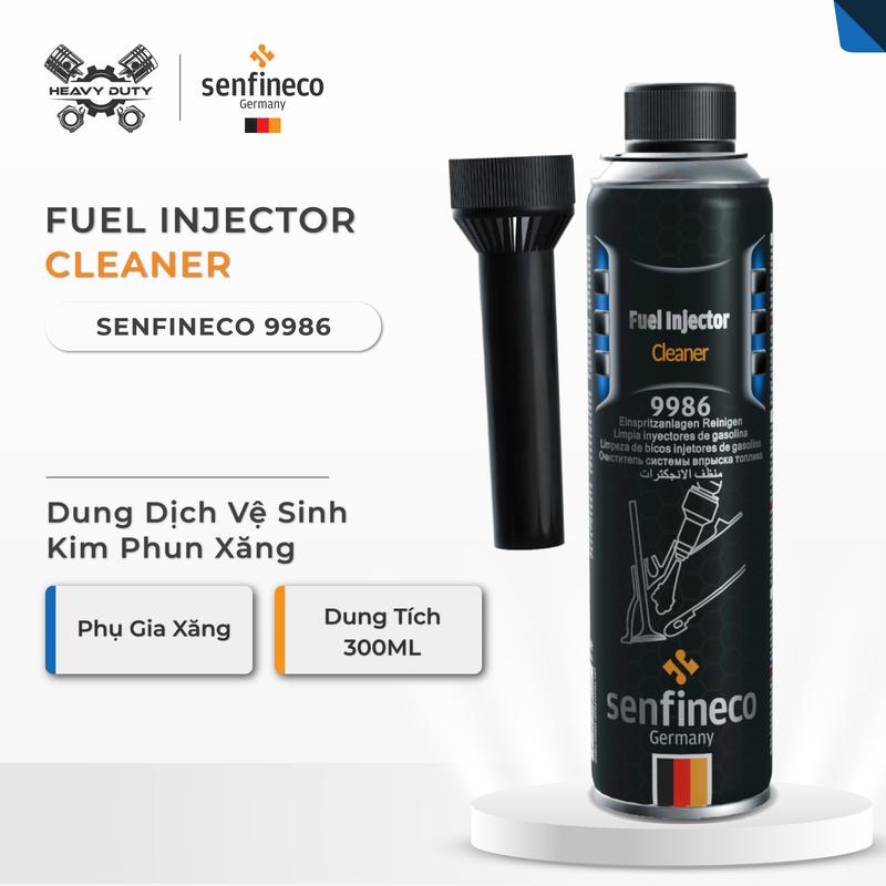 Xe Xăng Senfineco 9986 - Dung Dịch Vệ Sinh Kim Phun Xăng 300ML Tăng Hiệu Suất & Tiết Kiệm Nhiên Liệu Cải Thiện Khí Thải Hỗ Trợ Bảo Vệ Động Cơ