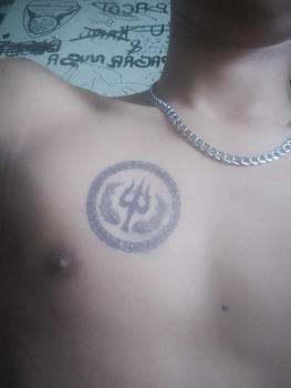 Product Review of Semi Permanen Tato Logo Trisula Pagar Nusa Tahan Sebulan  Temporary Tatto from 𝘽**♚ 0