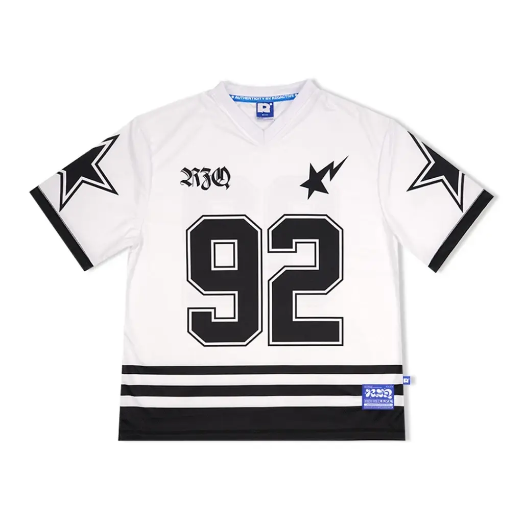 RZQ / 92 / Number Series / Streetwear / Jersey / Oversize / Boxy Fit / Retro / Vintage / NFL / Music