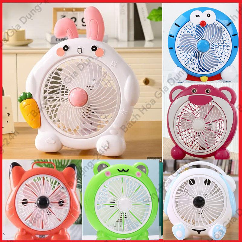 (Giá Sỉ 99k được chọn mẫu) Quạt mini hình thú dễ thương để bàn cắm điện văn phòng Phụ Kiện