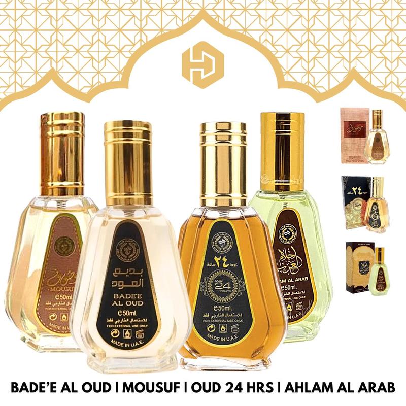 Oud 24 Hours | Bade'e Al Oud | Ahlam Al Arab | Mousuf EDP 50ML 0