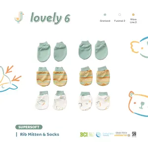 Joel Sarung Tangan Kaki Bayi Rib | Joel Supersoft Lovely