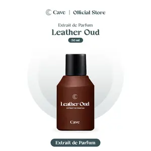 Cave Leather Oud Extrait de Parfum 50 ml - Parfum Pria Aroma Oud, Woody, Leather dan Tahan Lama
