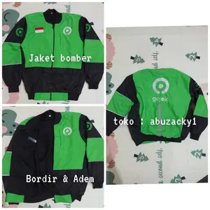 JAKET BOMBER GOJEK READY SIZE JUMBO 7XL