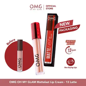 OH MY GLAM LIP CREAM - LIPCREAM OMG Waterproof Lipstick Bibir