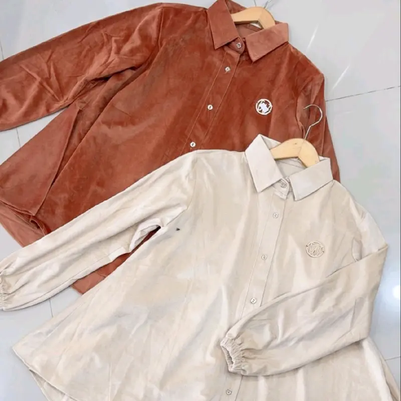 atasan wndy bhan suede lengan karet Wanita 0