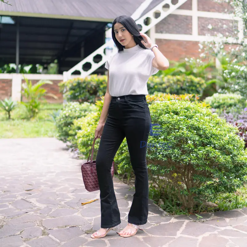 DANSES - Celana Cutbray Wanita Celana Jeans Wanita Cutbray Jeans High Waist Celana Jeans Wanita Kekinian 5
