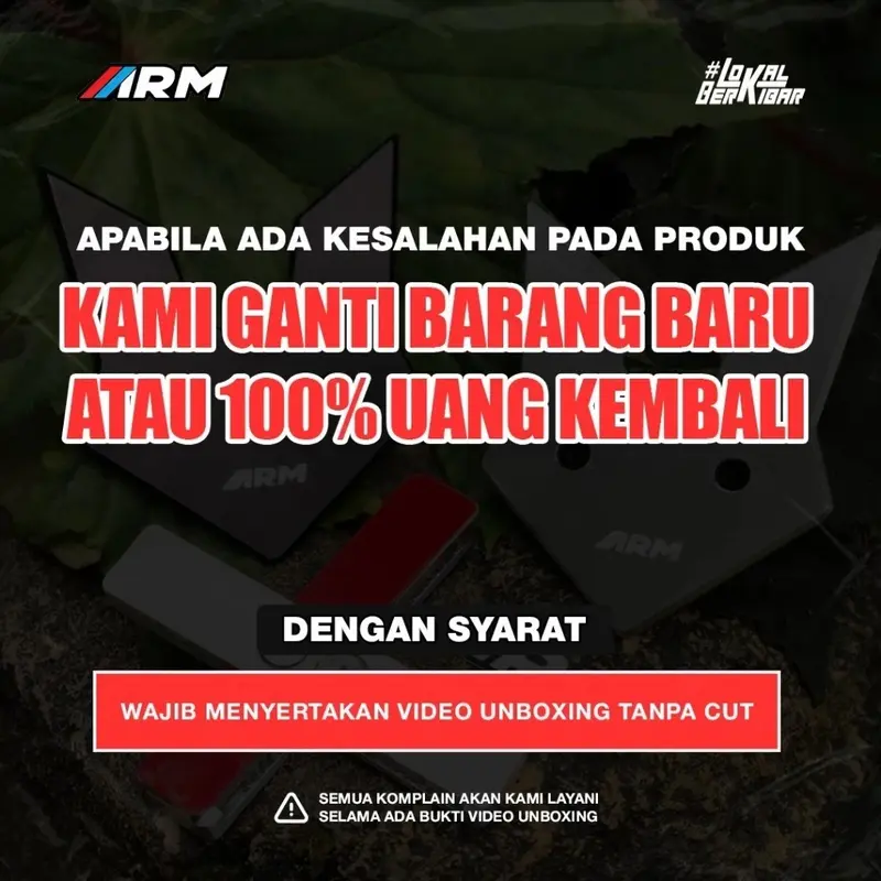 ARM TAMENG KNALPOT POLKADOT PERFORATED Motorcycle 4