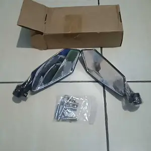 【COD】Spion Motor Tipe Koso Segi Lima Universal Semua Motor Good Quality Motor  Bonus Drat Sambungan PCX NMAX Lexi Beat Vario 125/150/160 Motorcycle