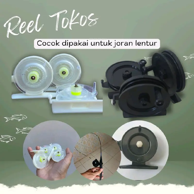 Joran Set Lentur Wader (kayu hitam) 120cm (reel tokos) 1