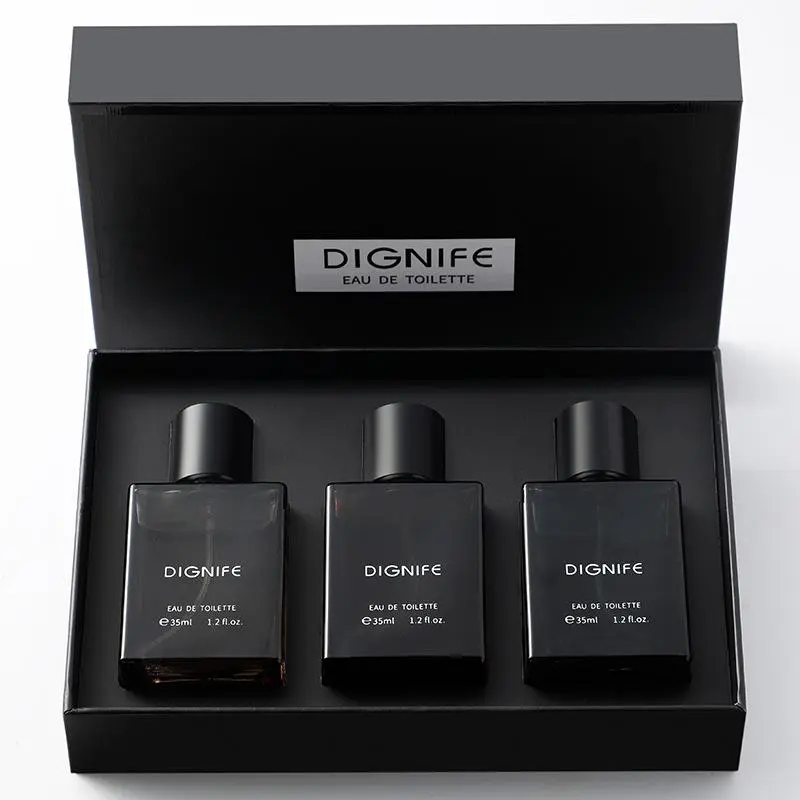 DIGNIFE Elegant Knight Men's Perfume Three-piece Gift Box (Azure + Earth + Wild) Lasting Fragrance