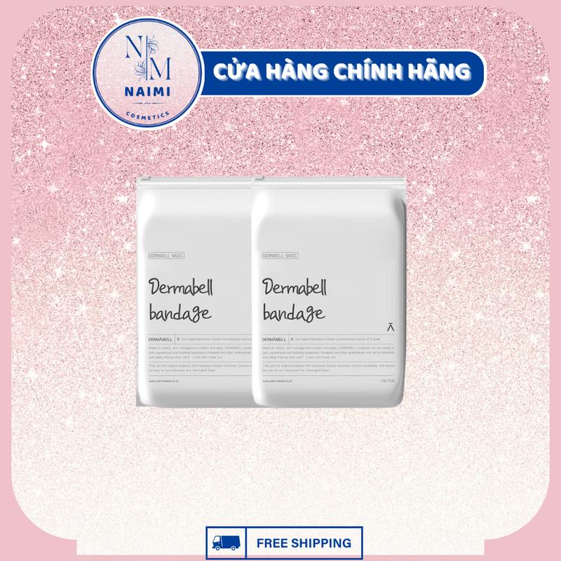 Bông Khô Đắp Toner Dermabell Kéo Dãn, Đắp Lotion 100 miếng Chính Hãng Hàn Quốc