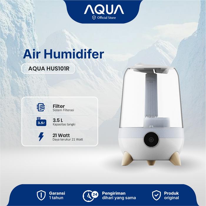 Gambar 【KOL】AQUA HUS101R 3.5L Humidifier with Essential Oil Diffuser Tray, Humidifying Mist Spray dari AQUA SMART OFFICIAL STORE Kab. Tangerang Tokopedia