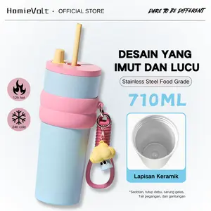 [Ramadan Essentials] HomieVolt Cangkir Sippy Hood Berukuran Icon Speed Rim 316 Material Stainless Steel Large Kap UP 710ML-keys termos,m kểian espresso-ideal untuk \"% Salei \"%