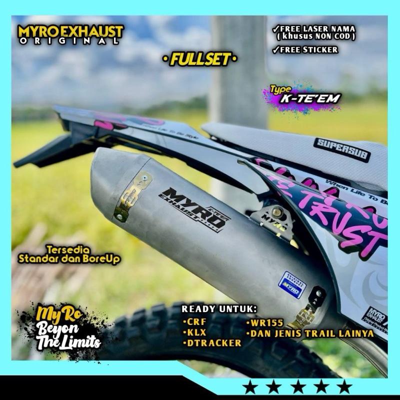 KNALPOT CRF KLX DTRACKER WR KTM STYLE MYRO EXHAUST Supermoto Type K-TEEM 1