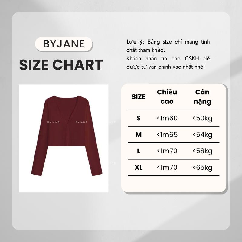 (MỞ BÁN) Áo cardigan Dáng Ngắn BYJANE-999 | BigBuy360 - bigbuy360.vn