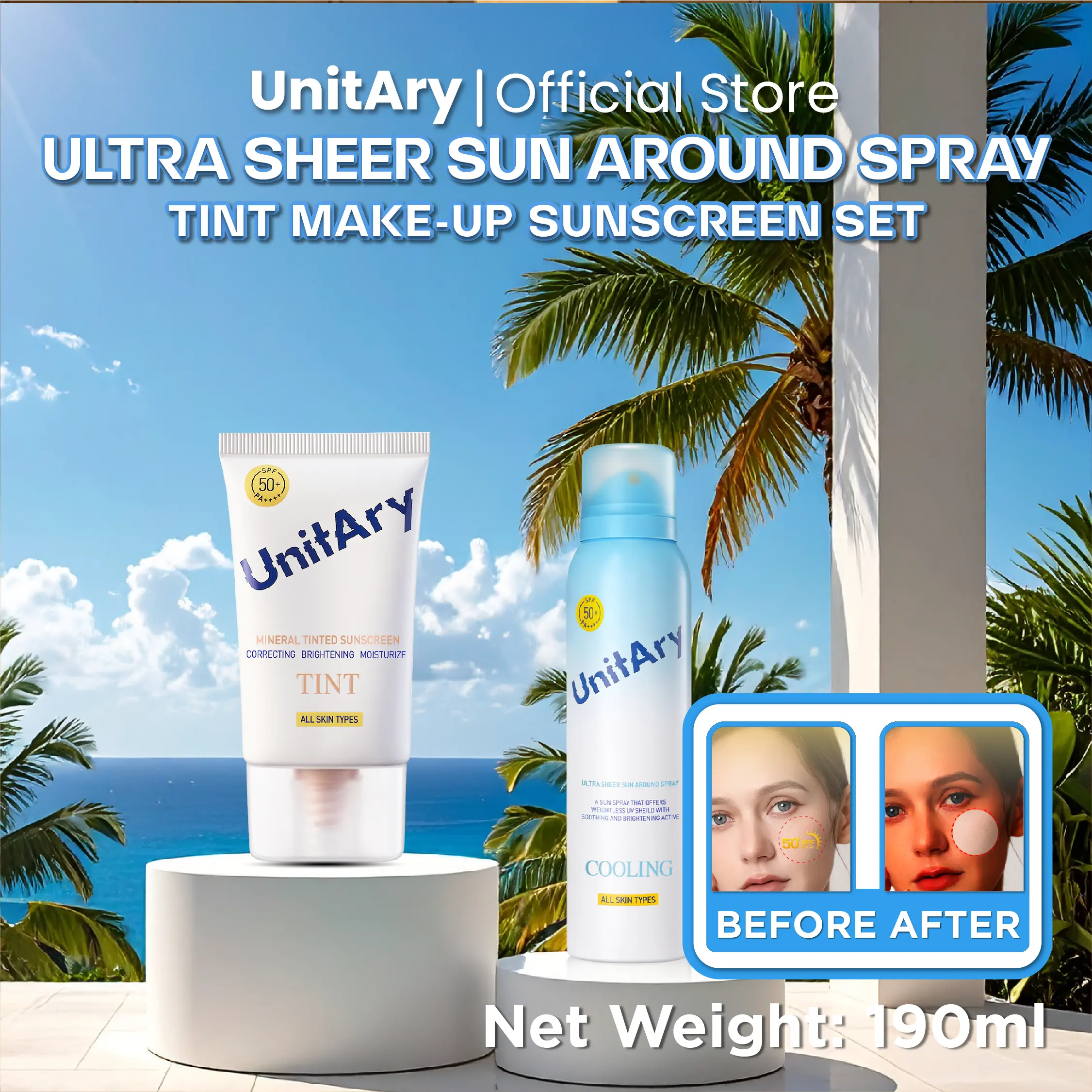 Ultra Sheer Sun + Tint Make-up Sunscreen Set