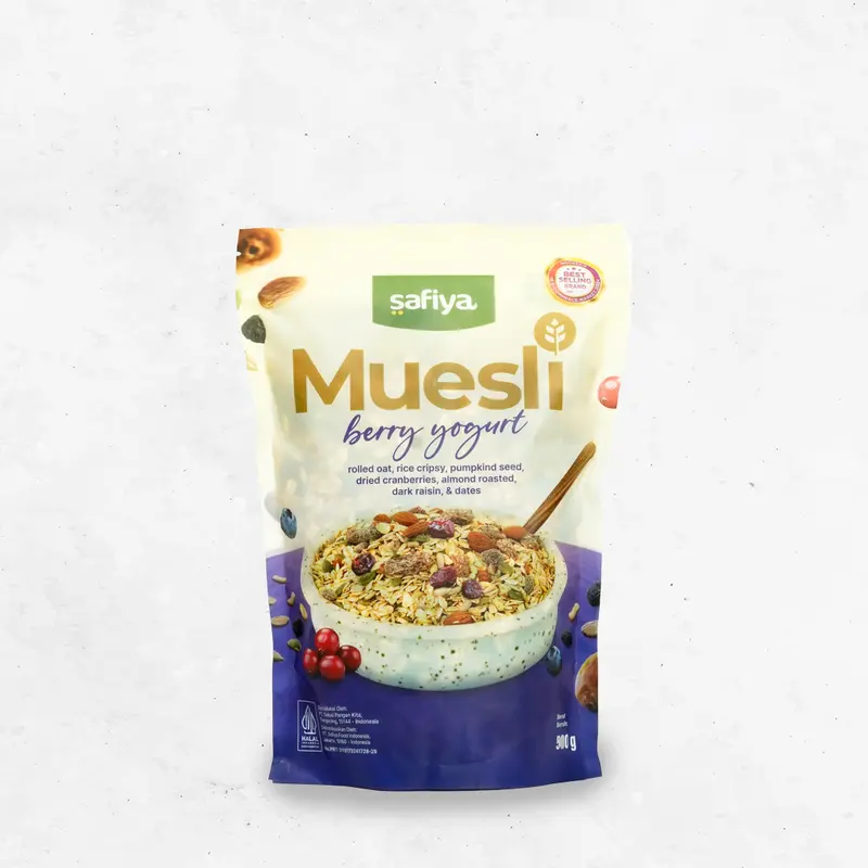 Muesli Berry Yoghurt Sereal 1 Kg Safiya | Sereal dan Oatmeal Berry Yoghurt 4