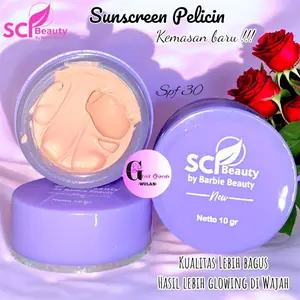Sunscreen Pelicin Sci Beauty By Barbie Beauty Sunscreen BB Glowing Spf 30++ pelindung Wajah dari Sinar Matahari