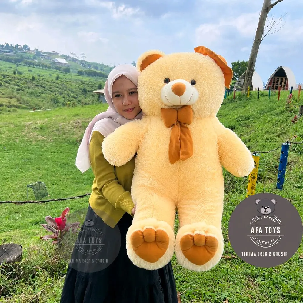 Boneka Teddy Bear Topi Pita XL 70 Cm Doll Hadiah