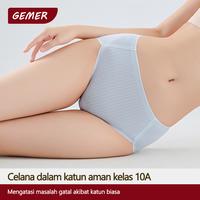 Gambar GEMER 6Pcs Celana Dalam Wanita Pinggang Menengah Bahan Katun Desain Seamless Lembut Nyaman dan Ramah Kulit Model Dasar Cocok untuk Wanita Dewasa. - 6PCS, M dari GEMER Indonesia Official Kota Administrasi Jakarta Barat 5 Tokopedia