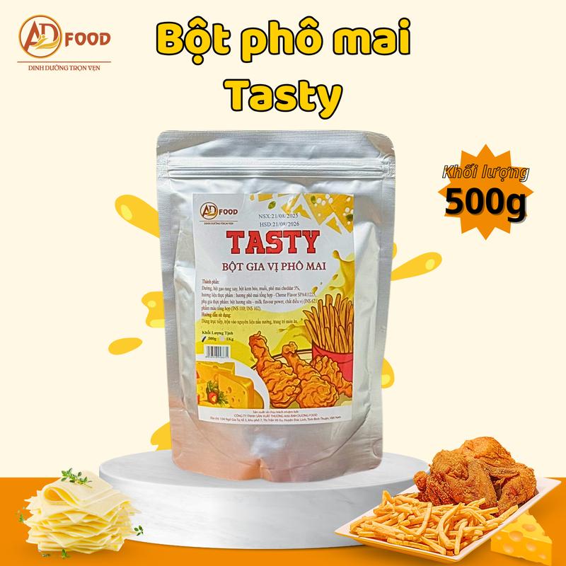 500g Bột phô mai Tasty ADFOOD - rắc trực tiếp lên các món ăn hoặc làm sốt