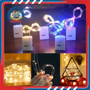PGT Lampu Tumblr Kawat Mini 1 2 3 5 Meter Lampu Hias Dekorasi Gift Box Bucket Bunga Balon