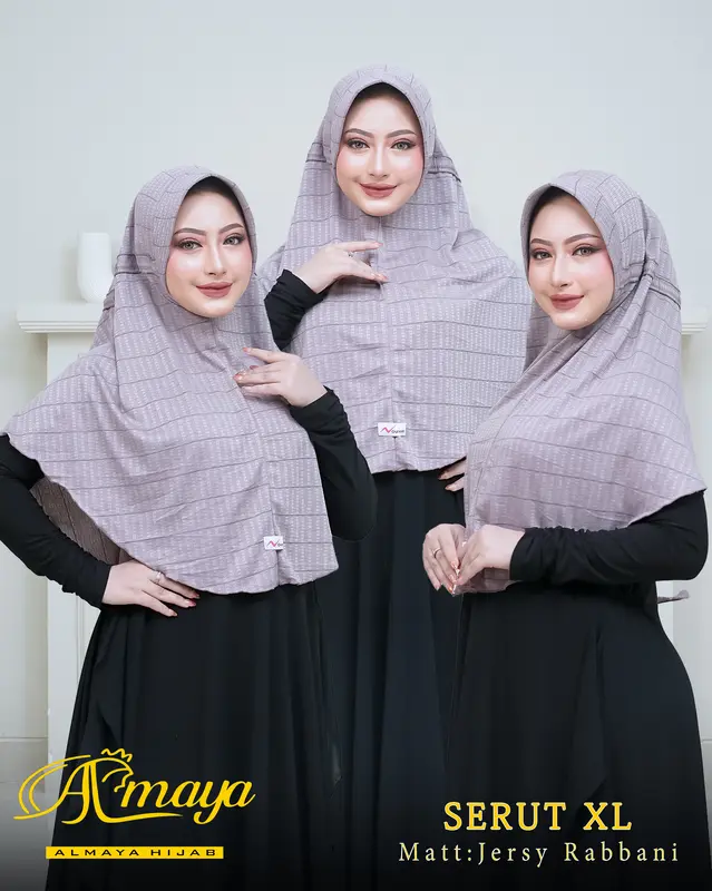 Hijab Instan Rabbani Serut Tali Belakang Bergo Hamidah Daily size XL Busa Casual 2