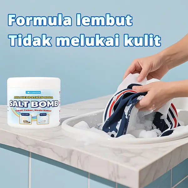 [SPECIAL 6.6] FLASHOME Pembersih noda baju membandel/Pembersih Pakaian/Cloth Stain Remover/Noda Kuning/Kelunturan/Pemutih Pakaian/Kerah Baju/Jamur Baju/Serbuk Ajaib/Laundry Clean/Deterjen/Detergent Viral 4