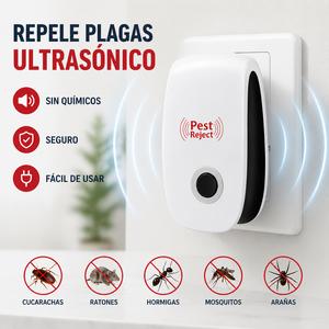 Repelente ultrasónico inteligente para el hogar, ahuyentador de mosquitos e insectos, eficaz contra cucarachas y moscas, dispositivo antimosquitos para interiores y ahuyentador de ratones.